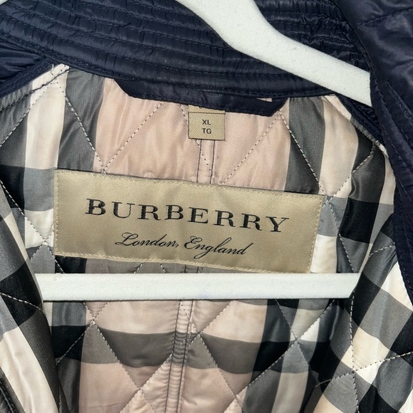 Burberry Navy Quilted Jacket - Picture 2 of 3